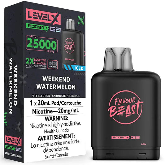 Flavour Beast Level X 25000 puffs Weekend Watermelon