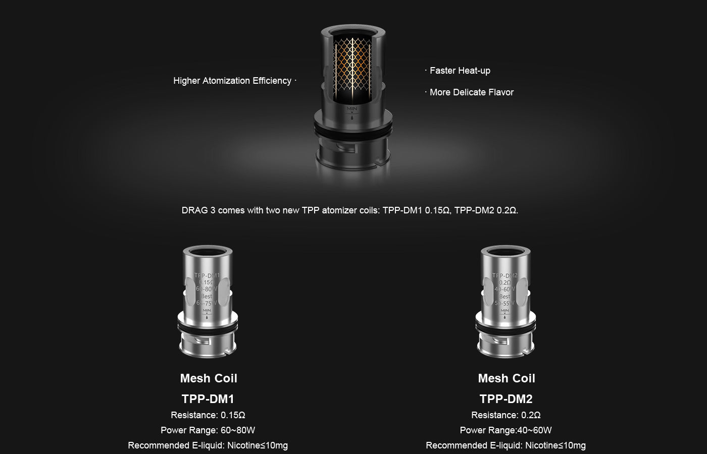 Coil Voopoo Drag X TPP coils for voopoo tpp tank / DRAG 3 / DRAG X PLUS Vapeking Coil Voopoo Drag X TPP coils for voopoo tpp tank / DRAG 3 / DRAG X PLUS Vapeking