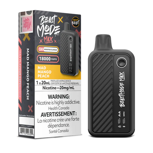 Flavour Beast Max Disposable 18000 puffs Mad Mango Peach